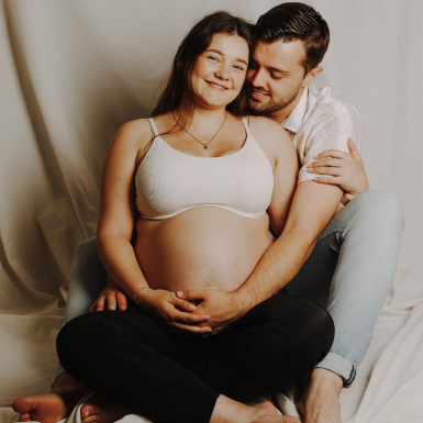 Professionelles Babybauch-Shooting