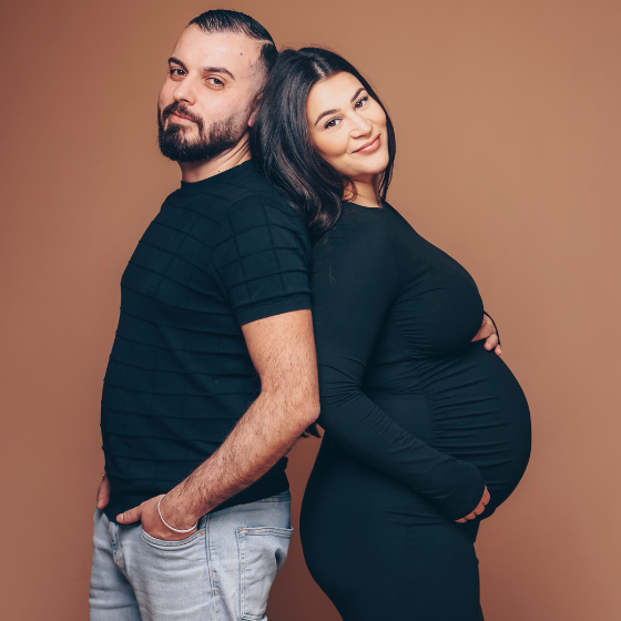 Professionelles Babybauch-Shooting