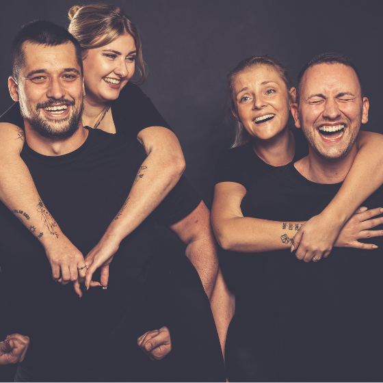 Professionelles Freunde-Fotoshooting