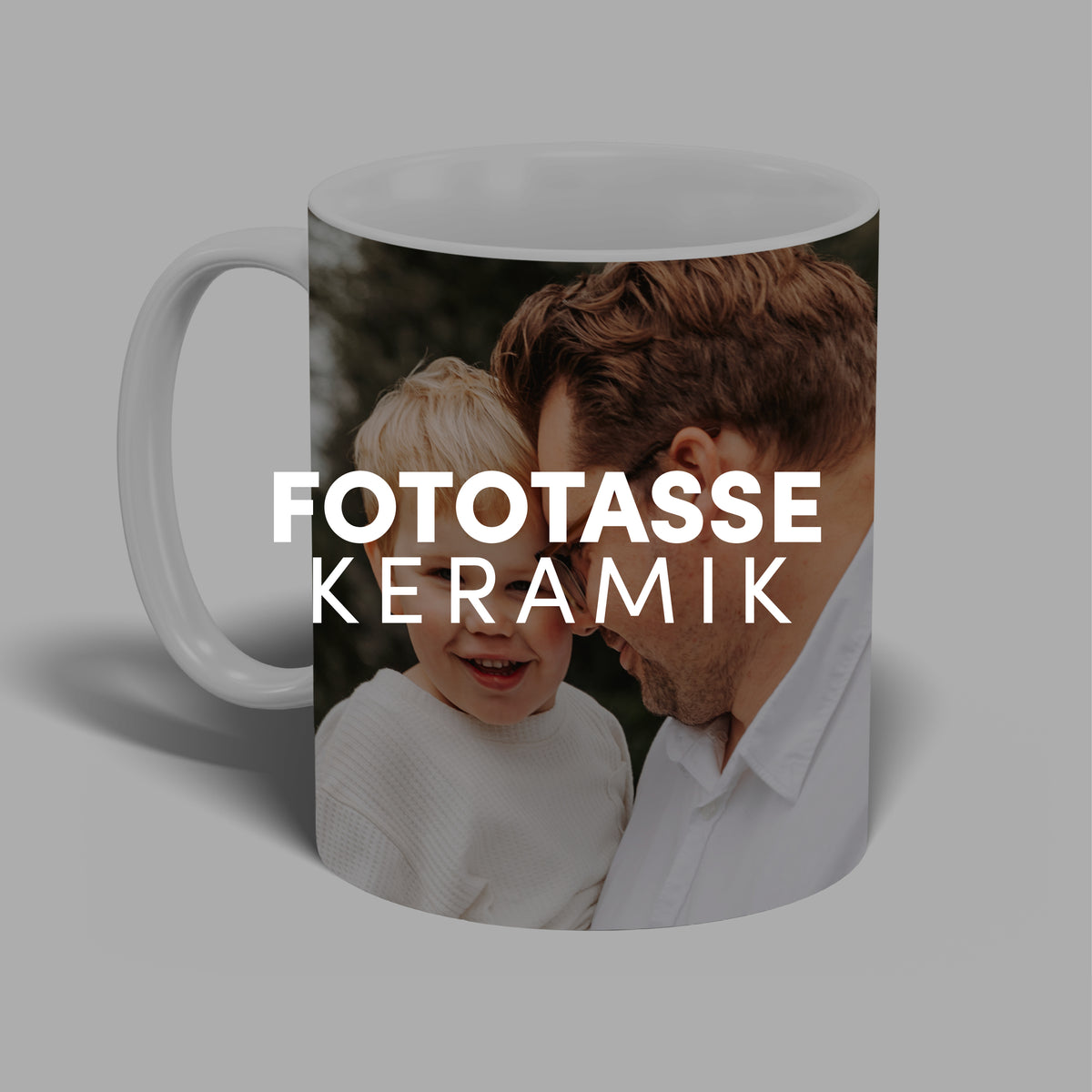 Klassische Keramiktasse