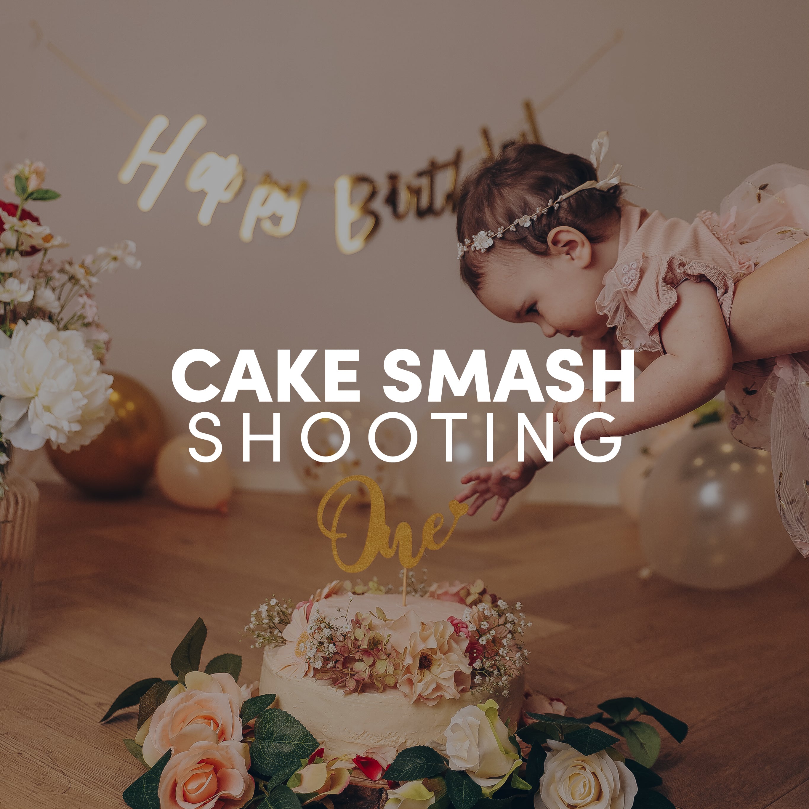 90 Minuten Cake Smash Fotoshooting Erlebnis inkl. 2-10 Bildern