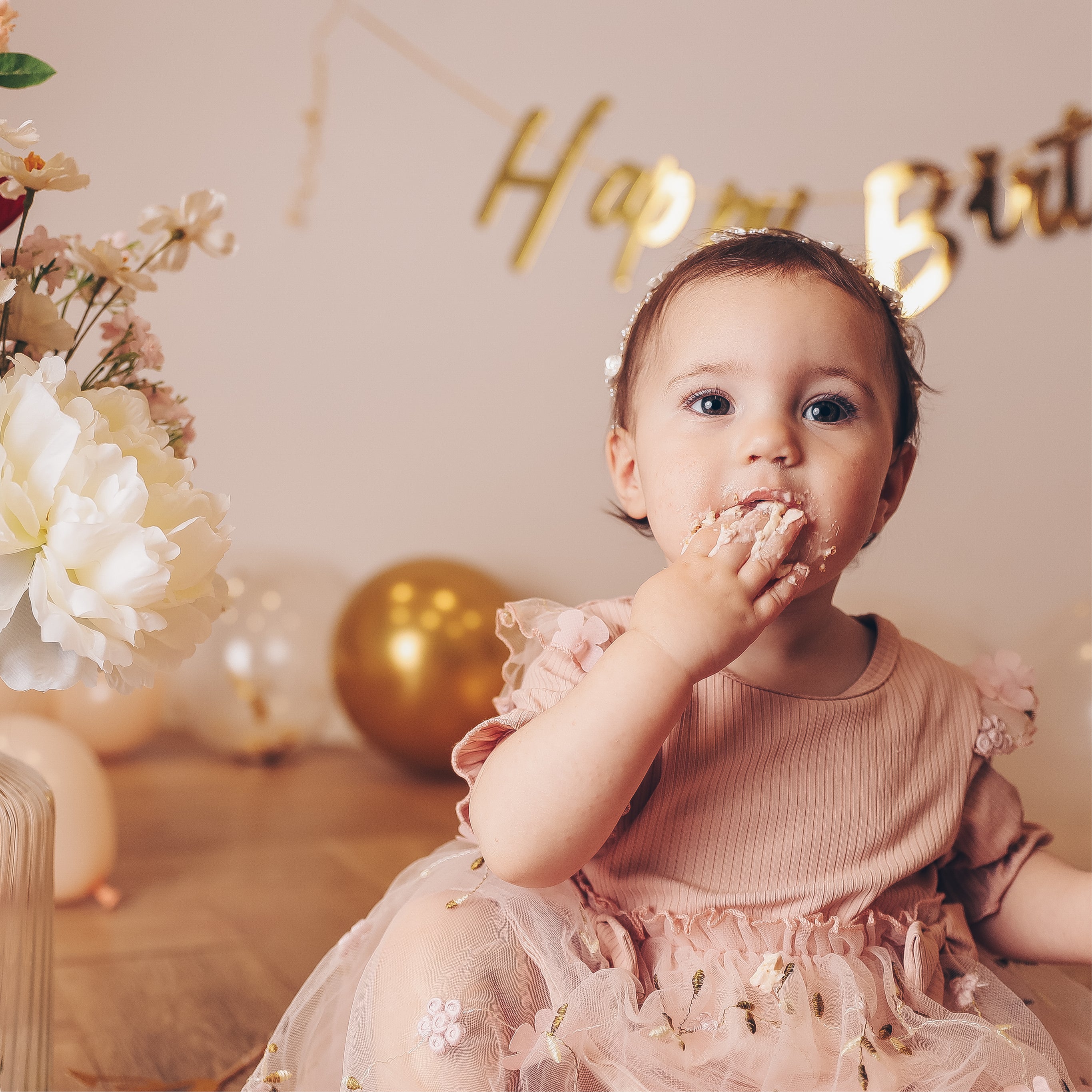 90 Minuten Cake Smash Fotoshooting Erlebnis inkl. 2-10 Bildern
