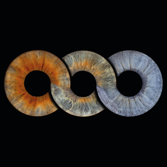 Iris-Fotoshooting für 3 Iriden mit Design