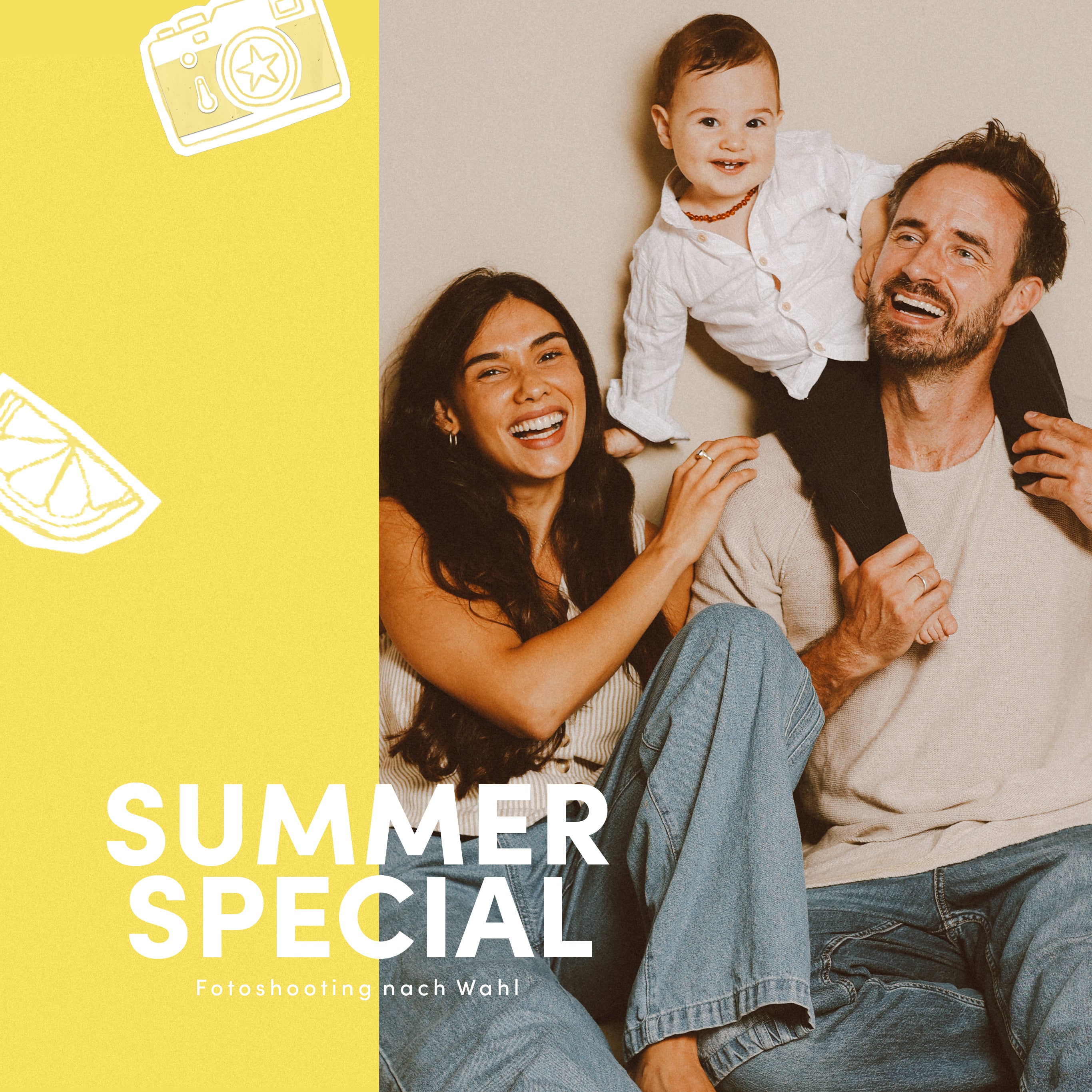 Summer-Special: 90 Minuten Fotoshooting Erlebnis nach Wahl inkl. Bilderpaket