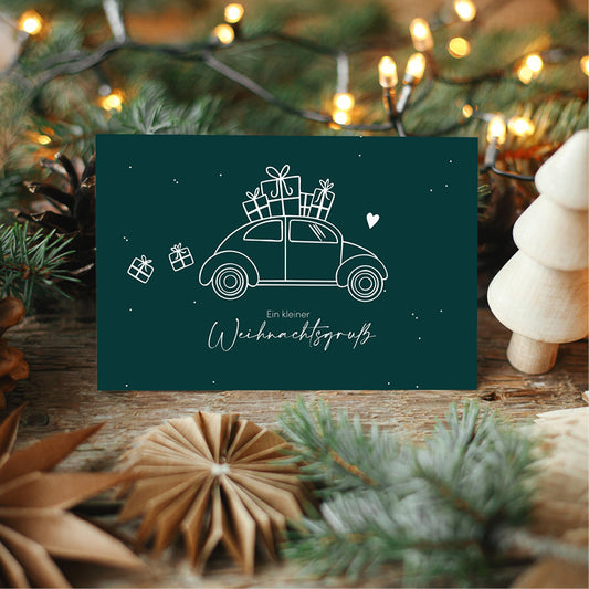 Weihnachtsfahrt – Hochwertige Weihnachtskarte A6 aus Feinstpapier